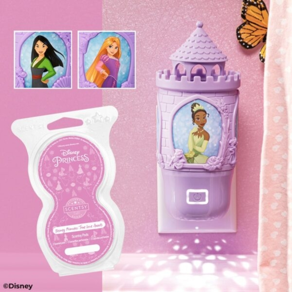 Disney Princess Tianas Scentsy Purple Wax Warmer